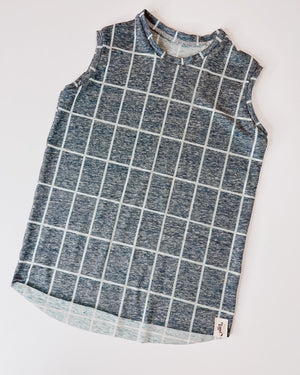 Grid tank top