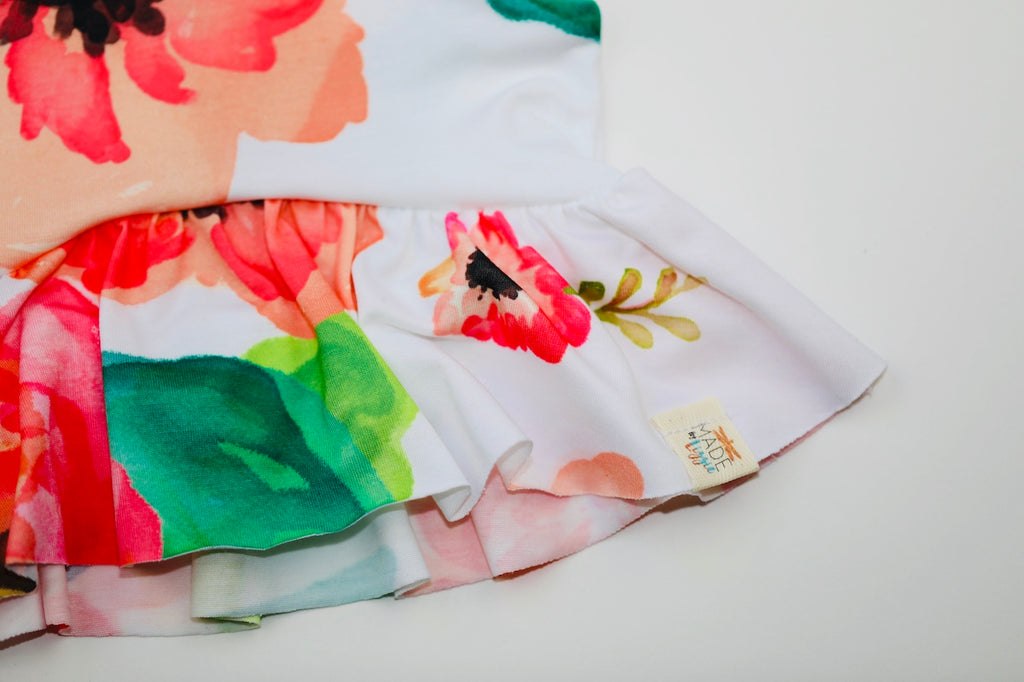Floral Pop Peplum Top