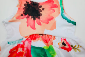 Floral Pop Peplum Top