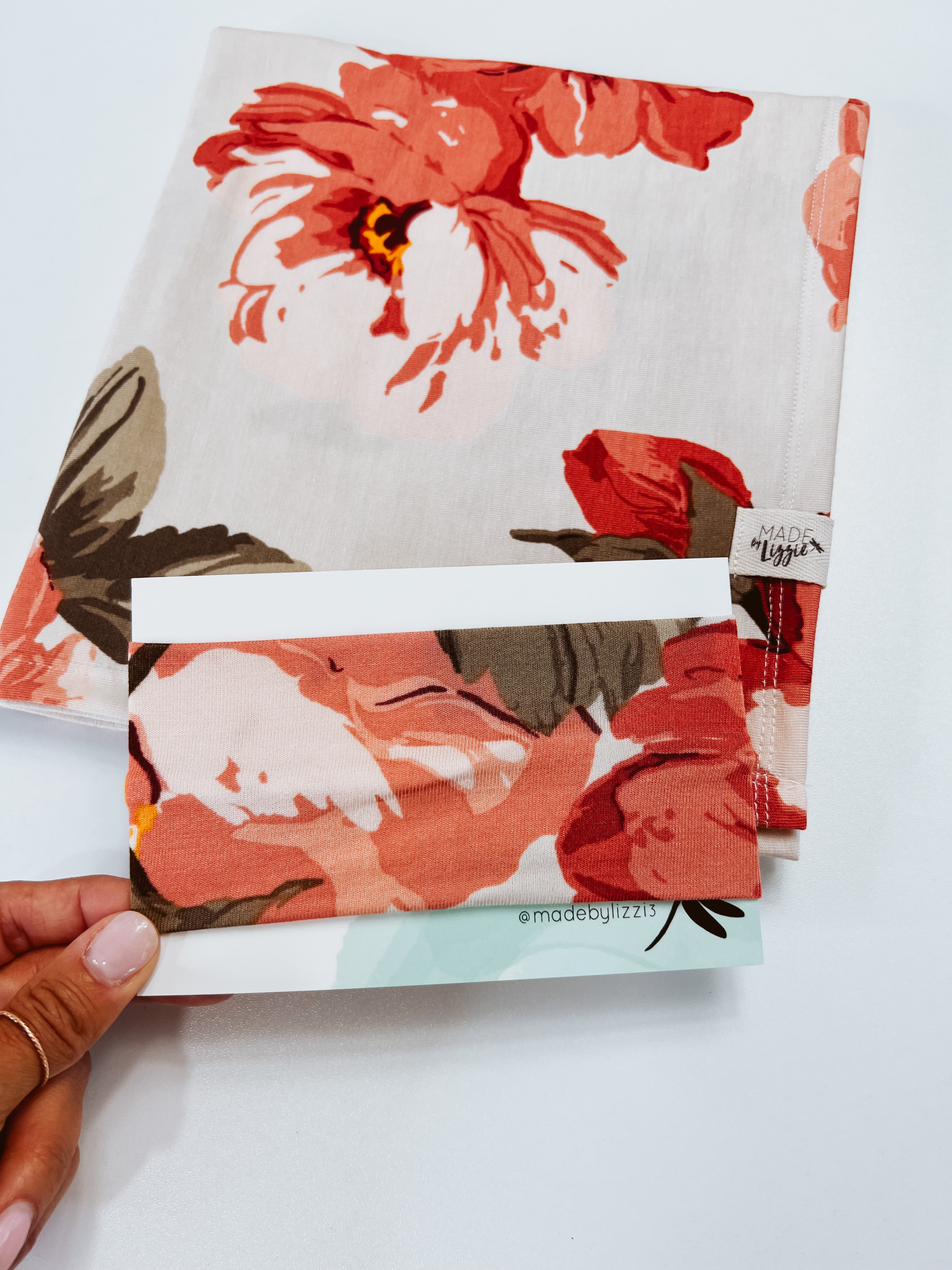 Mauve Floral Swaddle Set