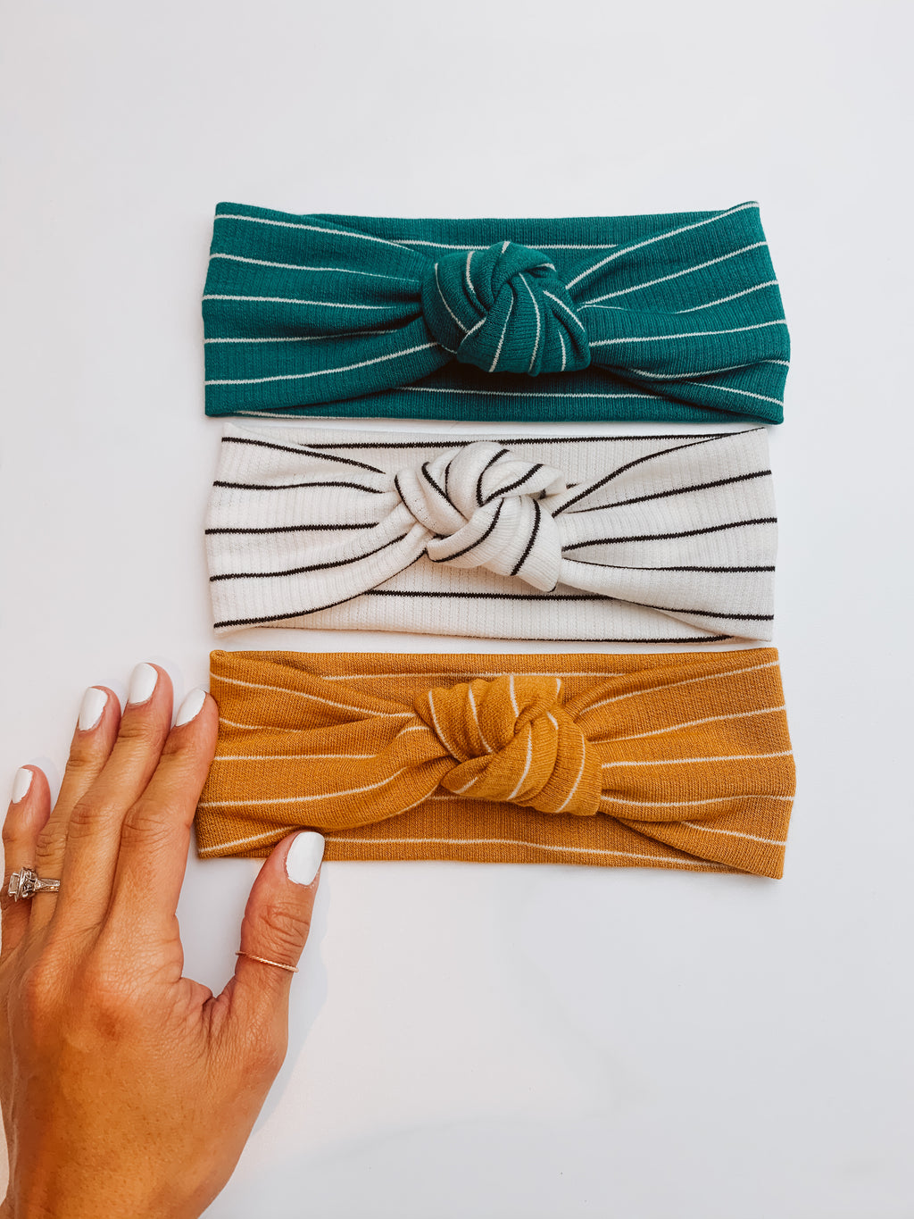 Pinstripe Knotted Headband