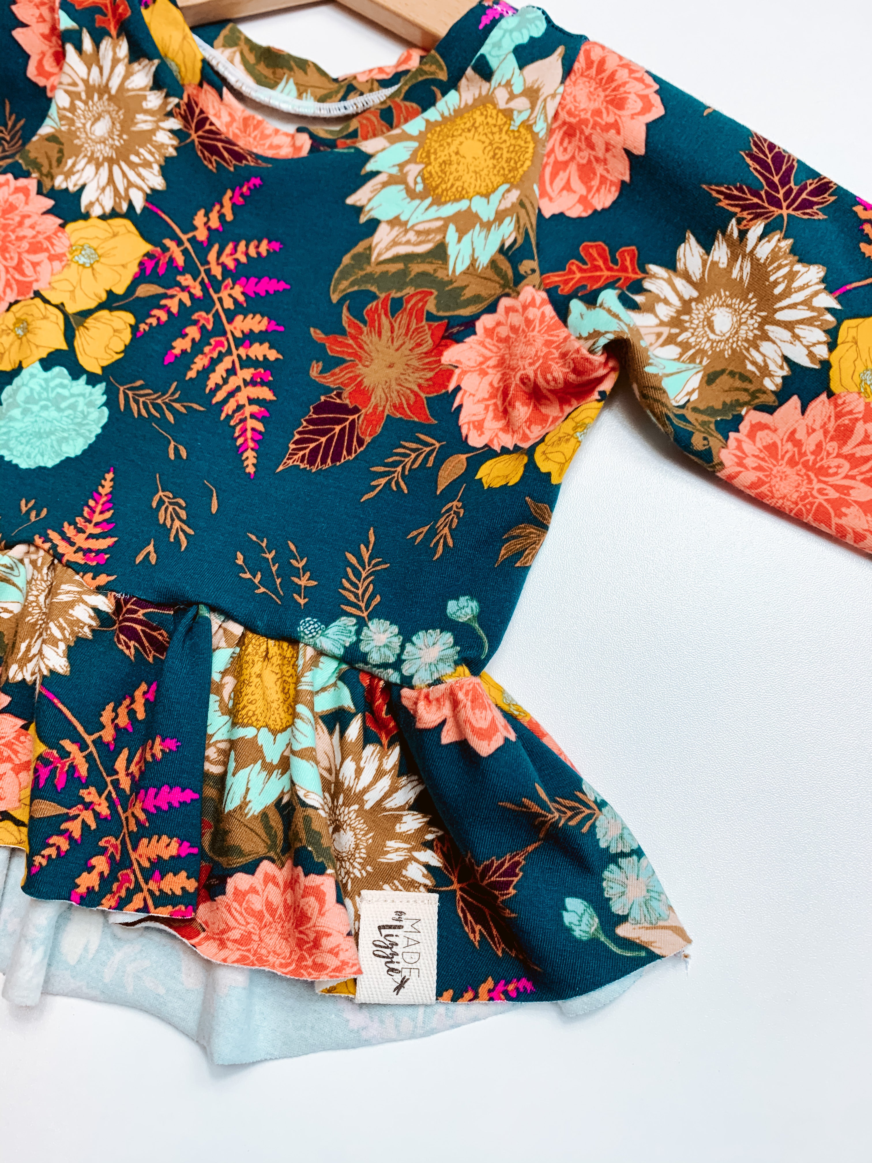 Fall Vibes 3/4 Sleeves Peplum
