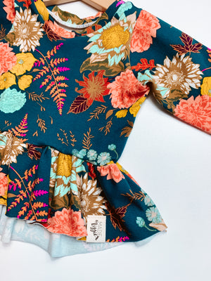 Fall Vibes 3/4 Sleeves Peplum