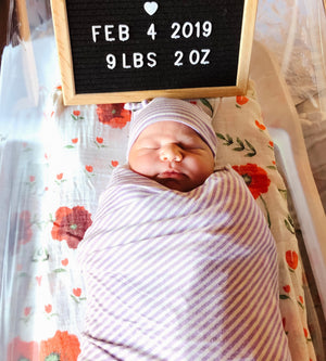Welcome Baby Swaddle Set
