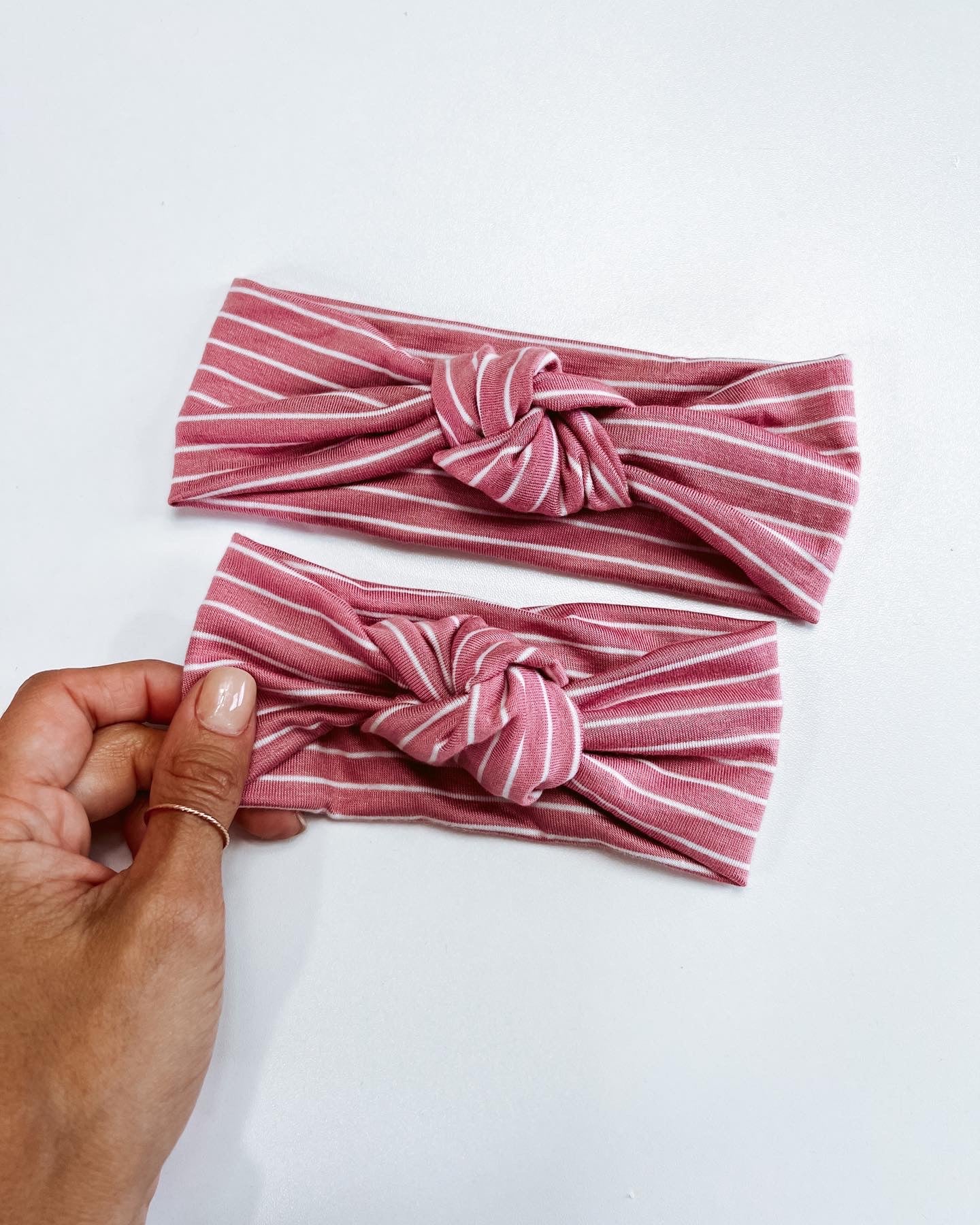 Rose + Stripes Knotted headband
