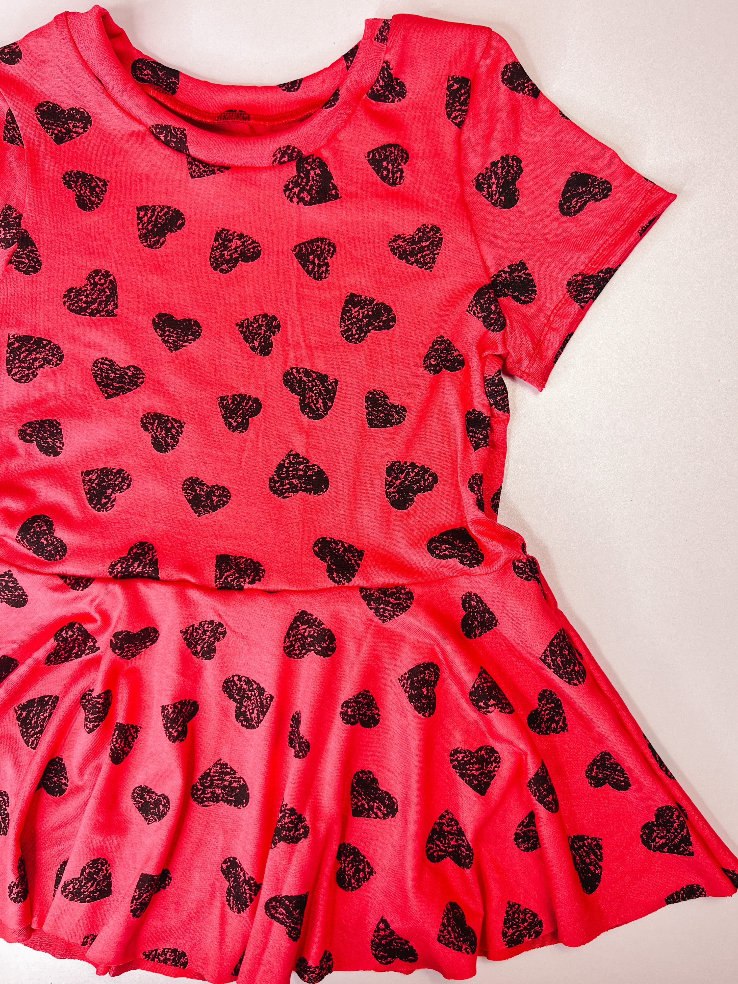 Black Hearts Peplum