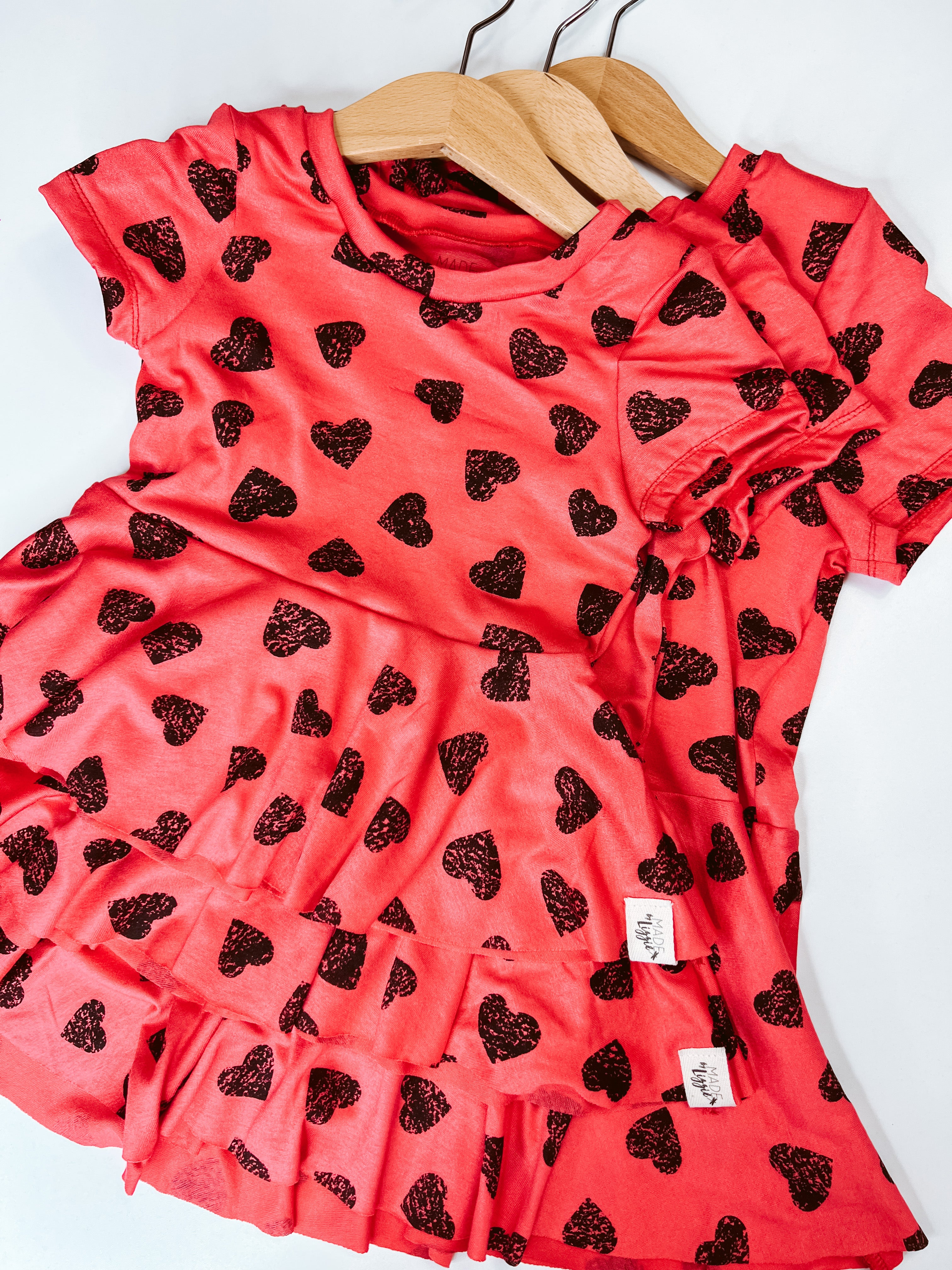 Black Hearts Peplum