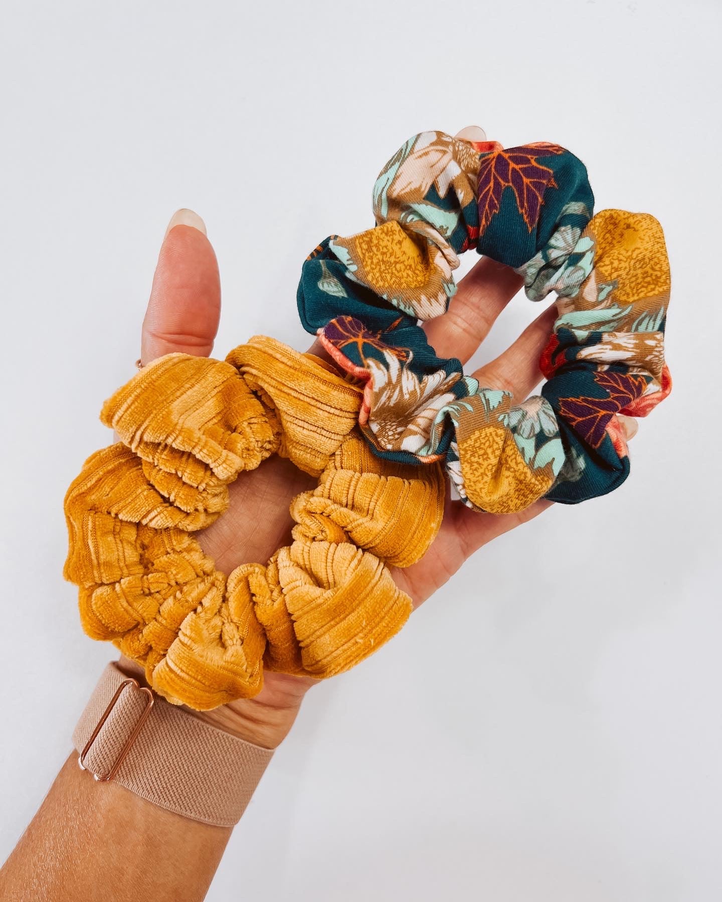 Fall + Halloween Scrunchies