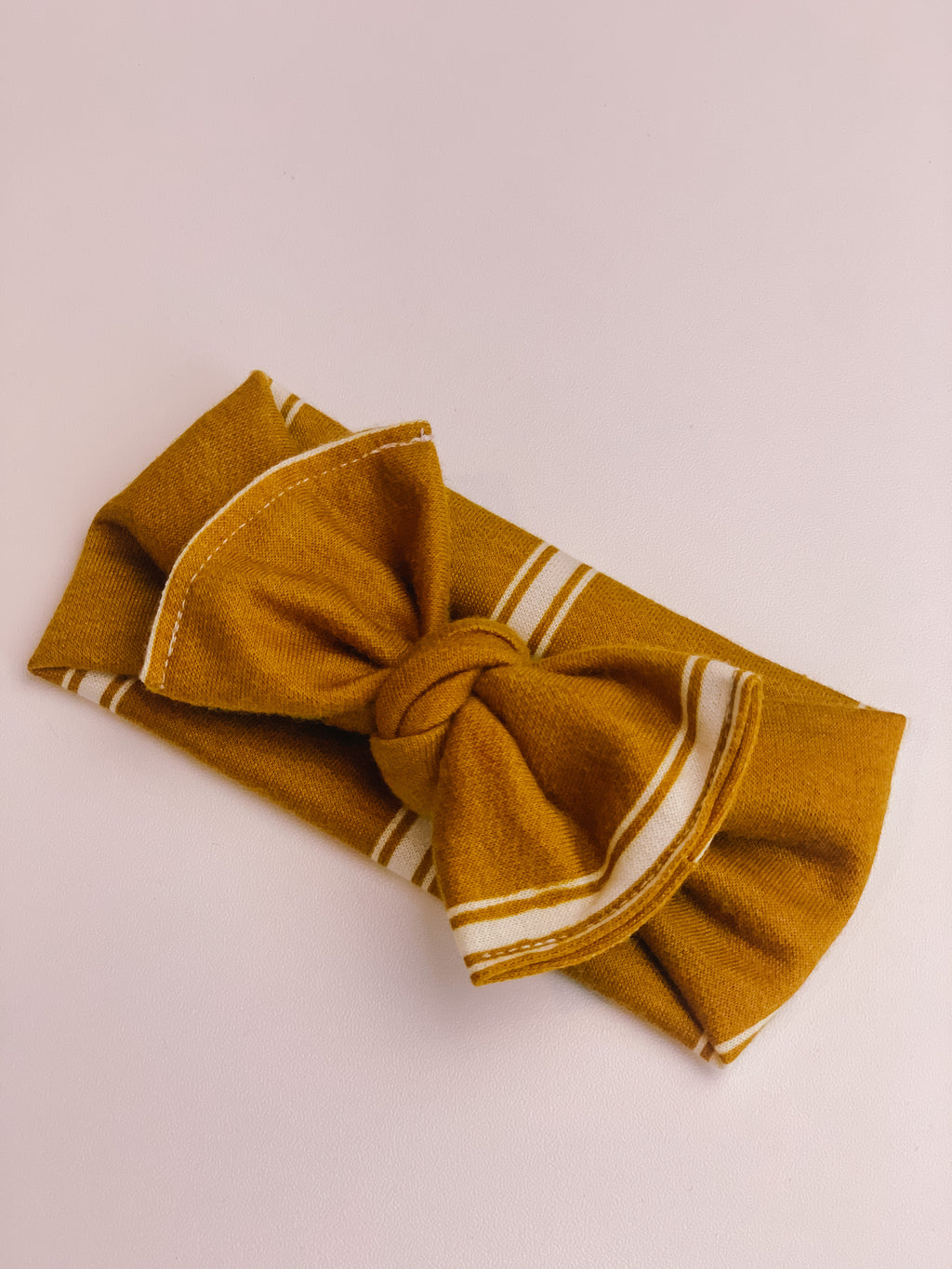 Dijon Stripes Bow