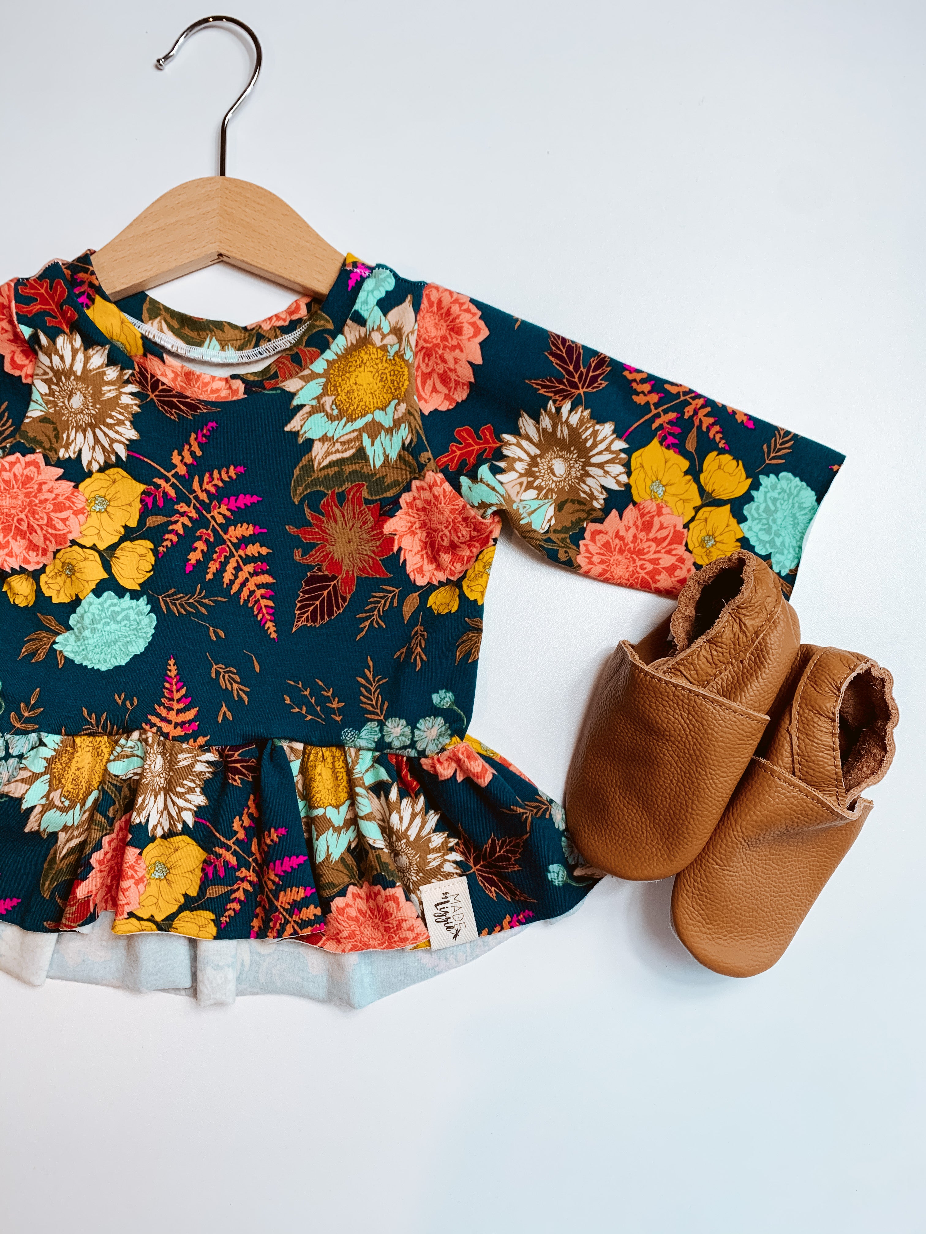Fall Vibes 3/4 Sleeves Peplum