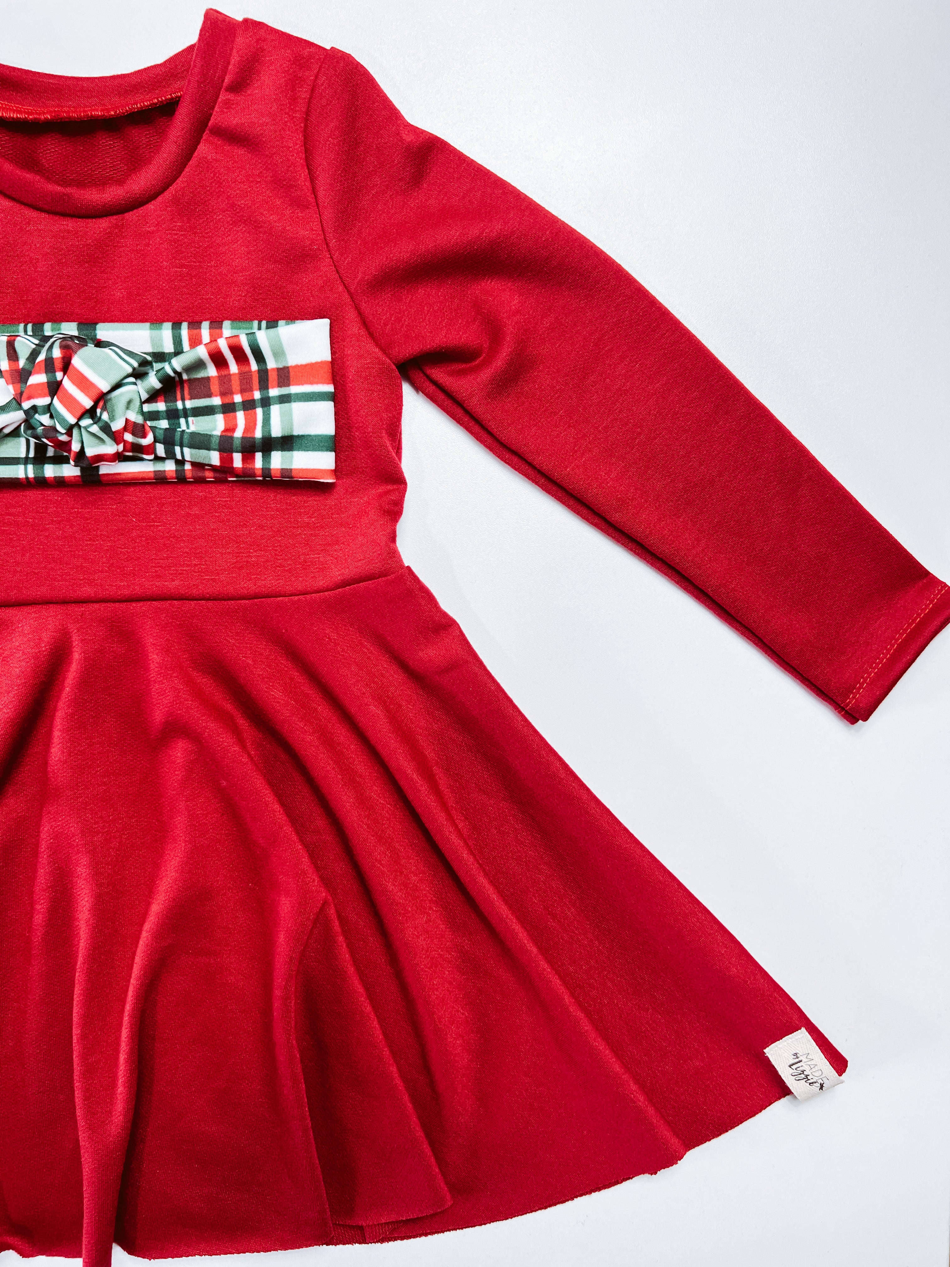 Long Sleeve Peplum Dress