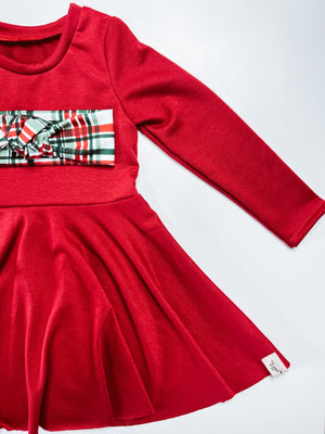 Long Sleeve Peplum Dress