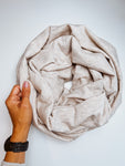 Oatmeal Infinity Scarf