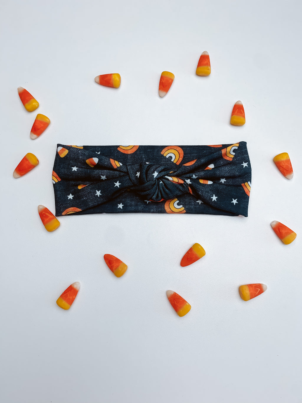 Rainbows+Candy Corn Headband