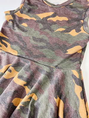 Camo Peplum Top
