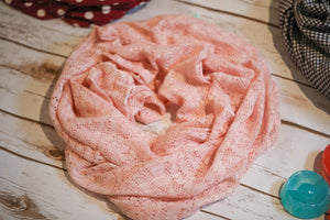 Soft pink Infinity scarf