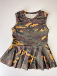 Camo Peplum Top