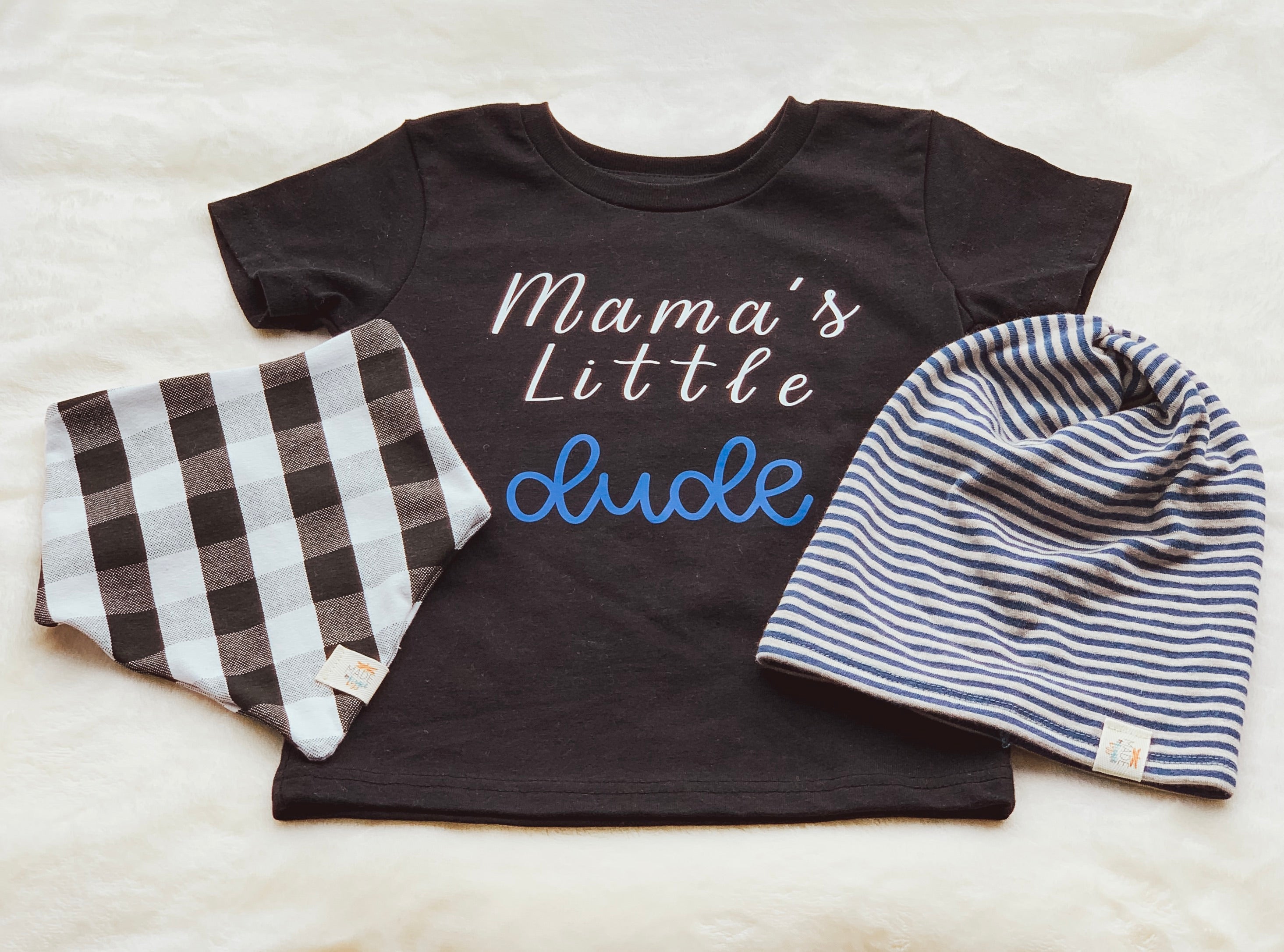 Blue Stripes Slouch Beanie