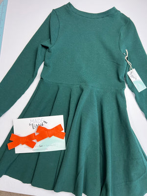 Long Sleeve Peplum Dress
