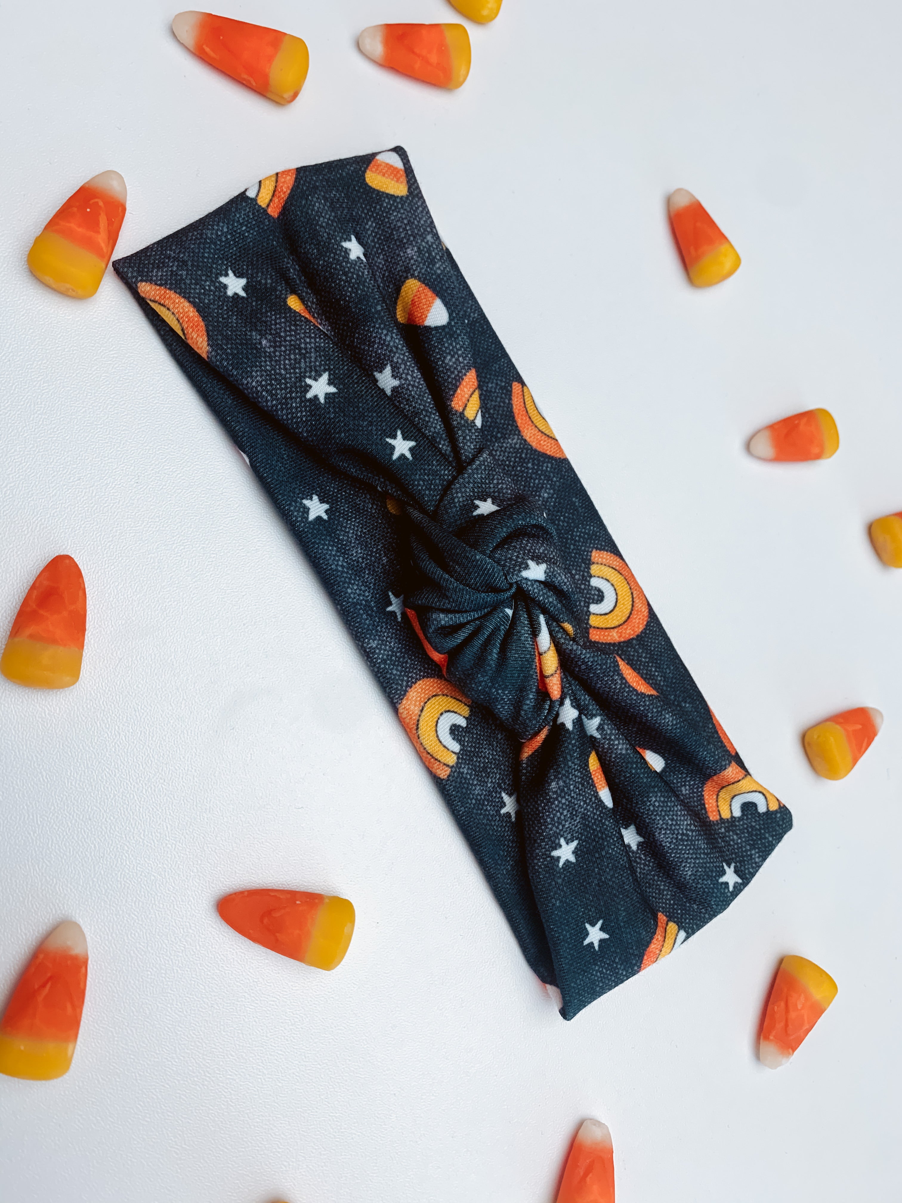 Rainbows+Candy Corn Headband