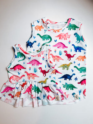 Dino Peplum Top