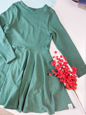 Long Sleeve Peplum Dress