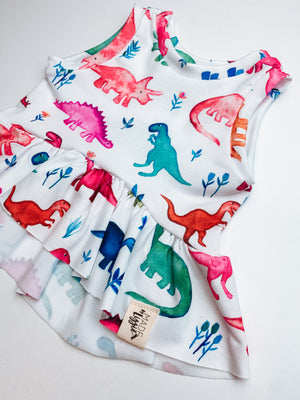 Dino Peplum Top