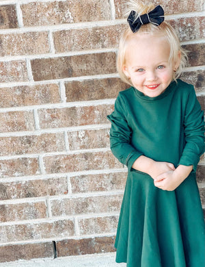 Long Sleeve Peplum Dress