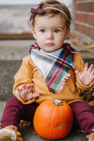 Multi Plaid Blanket Scarf for Little’s