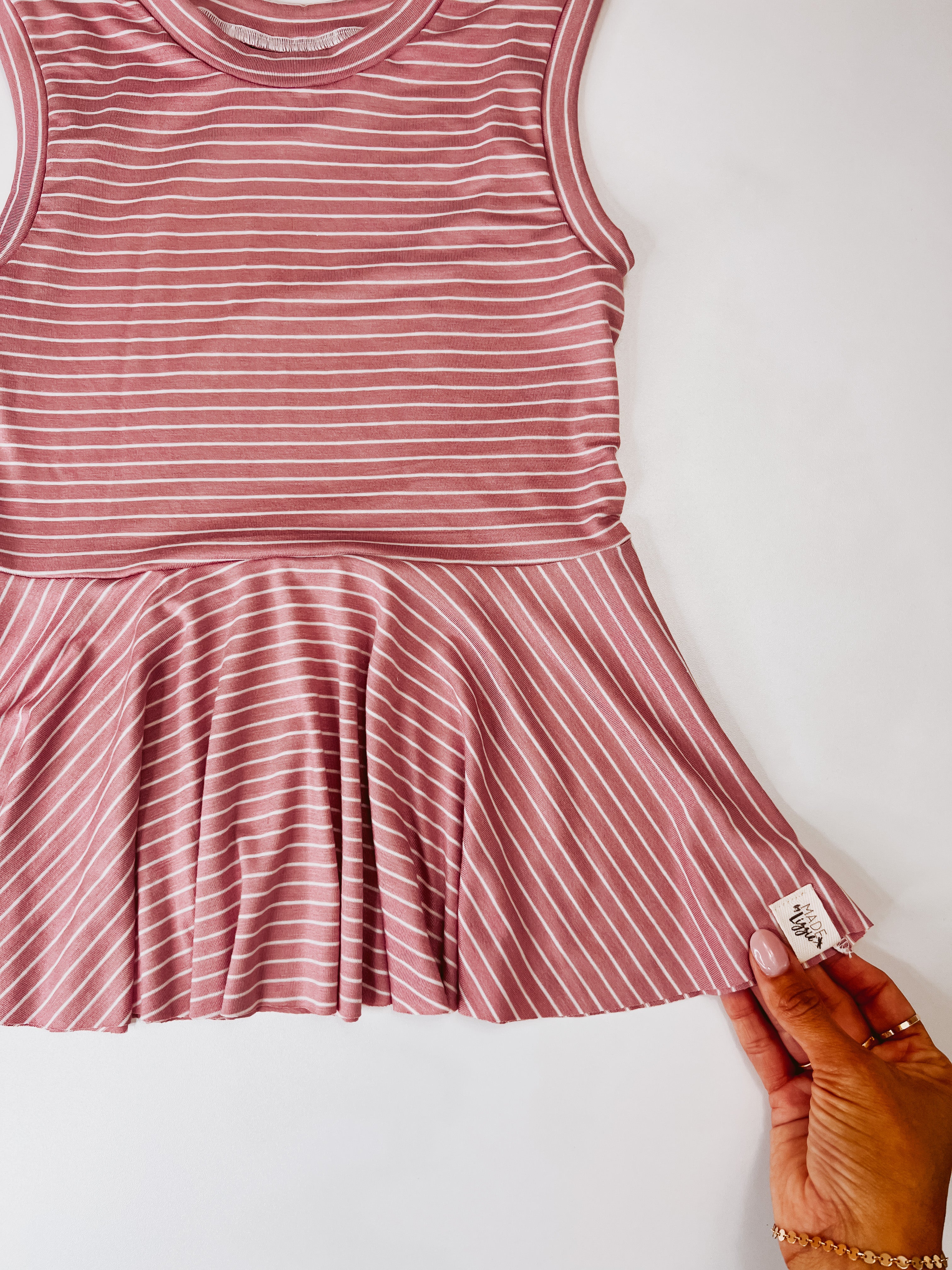 Stripes Peplum Top