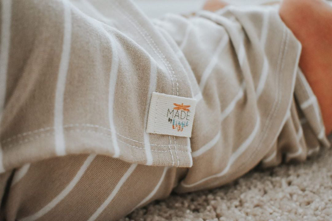 Taupe Stripes Swaddle